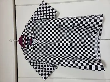 Psycho Bunny 체크 무늬 반팔 셔츠 XL