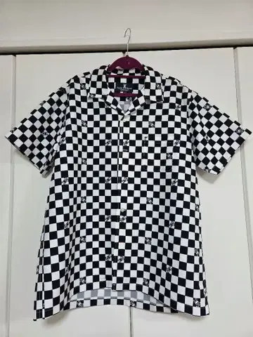 Psycho Bunny 체크 무늬 반팔 셔츠 XL