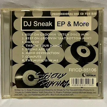 CD DJ Sneak EP & More RRCD-85106