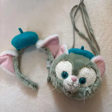 Gelatoni 귀 달린 머리띠와 파우치 세트