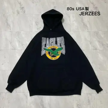 80s USA 저지 NFL 이글스 후드 맨투맨 아메카지