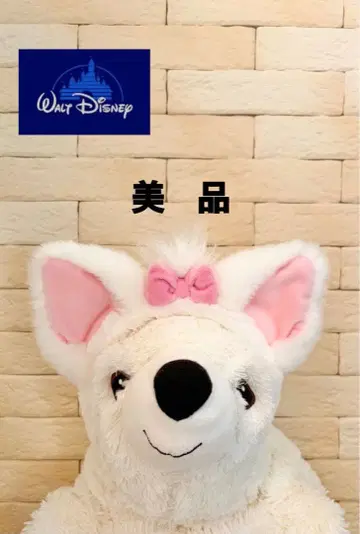 [ 새상품급 ] 디즈니 마리 머리띠 고양이 화이트