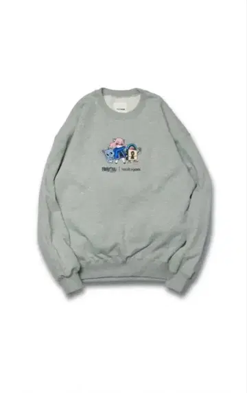 VR x nqrse x HAPPY CREWNECK / GRAY