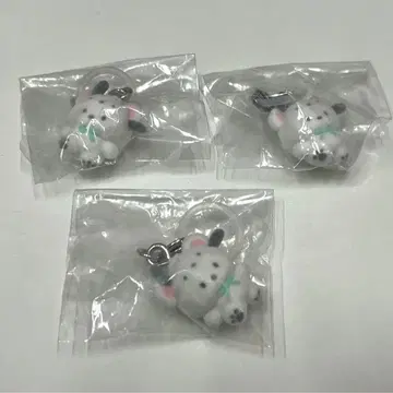 메지루시 액세서리 산리오 캐릭터즈 후와후와 스노우 포차코 3개