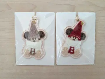 디즈니 릴린린 키체인 빨간색 브라운