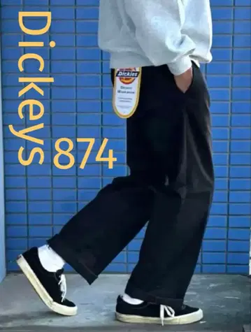 Dickeys 디키즈 874 블랙 워크 팬츠 치노 팬츠 슬랙스