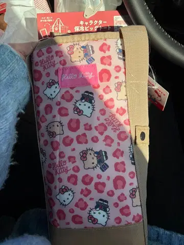 새상품 헬로키티 시마무라 보냉백 쇼핑백 헤이세이 갸루 레오파드 무늬