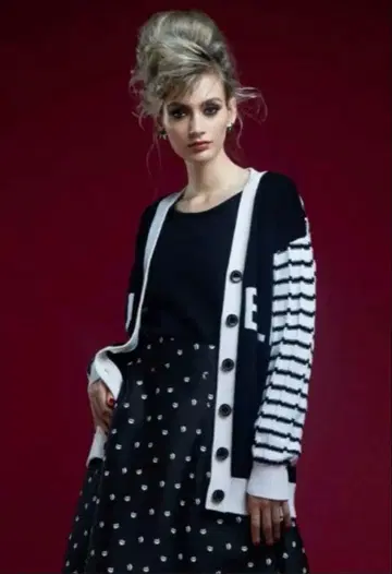 더블 스탠다드 니트 가디건