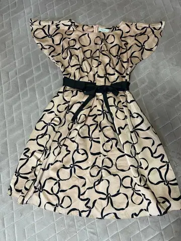 Anatelier 리본 무늬 반팔 원피스 38