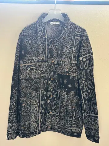 WARAIJOGO 페이즐리 무늬 G 청자켓