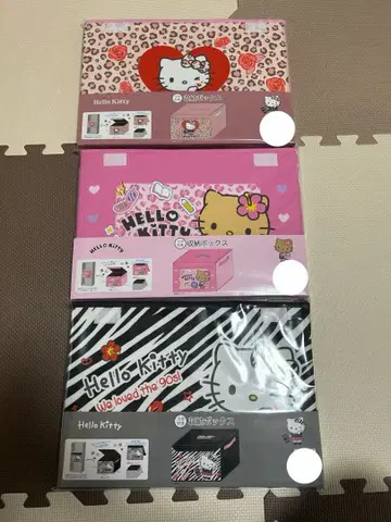 헬로키티 디자인 박스 4개 세트 시마무라 갸루키티