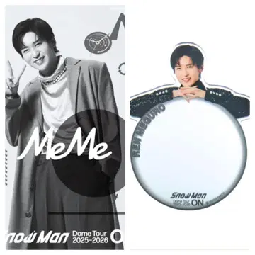 SnowMan 2025ON 메구로 렌 클리어 스티커 & 거울 스티커 세트