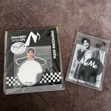 SnowMan 2025ON 메구로 렌 클리어 스티커 & 거울 스티커 세트