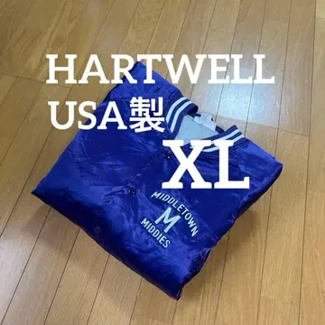 [ 173 ] HARTWELL 바시티 자켓 보라색 XL 충전솜 새틴 퍼플