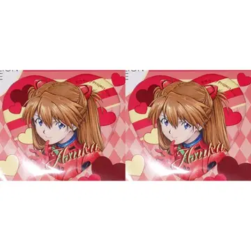 신세기 에반게리온 14주년 기념 페어 캔뱃지 아스카 2개