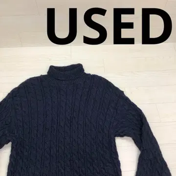 used 구제 의류 Vintage 터틀넥 코튼 니트