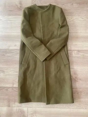 Drawer 올리브 롱 코트 38