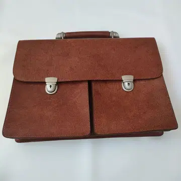 브라운 가죽 비즈니스 백