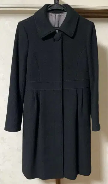 노리즈 롱 코트 블랙