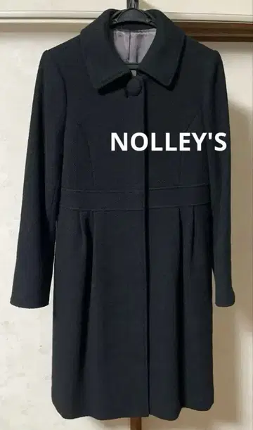 노리즈 롱 코트 블랙