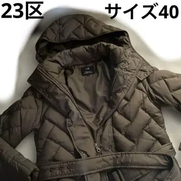 23구 퀼팅 다운 자켓 벨트 포함 퍼(Fur) 결품 표기 사이즈 40