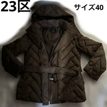 23구 퀼팅 다운 자켓 벨트 포함 퍼(Fur) 결품 표기 사이즈 40