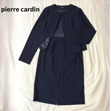 피에르 가르뎅 네이비 스트라이프 수트 셋업