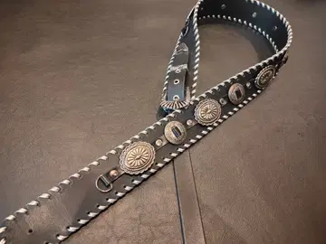 기타 스트랩 천연 가죽 3mm 두께 웨스턴 버클 117~130cm