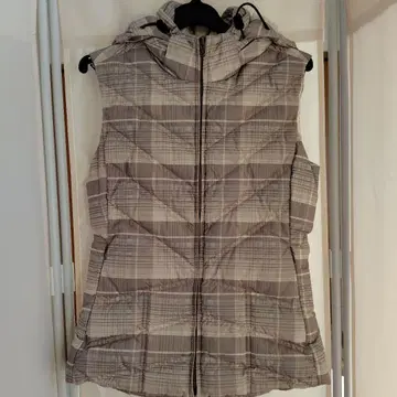 patagonia 체크 무늬 다운 베스트