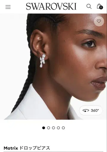 Swarovski Matrix 드롭 귀걸이