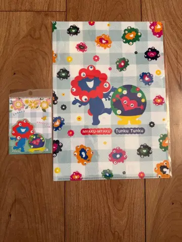 미야쿠미야쿠 툰크툰크 A4 클리어 파일 스티커