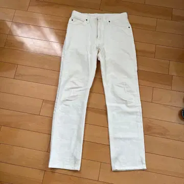 Lee 스트레이트 데님 팬츠 31 화이트