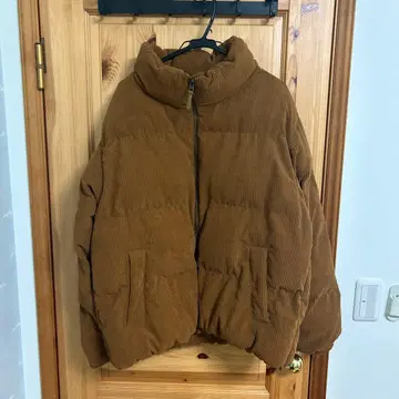 GU 히트 패디드 코듀로이 블루종 MUSTARD