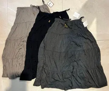 플레어 스커트 3색 세트