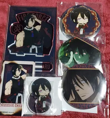 염염노소방대 제비뽑기당 신몬 베니마루 아크릴 스탠드 캔뱃지 6세트