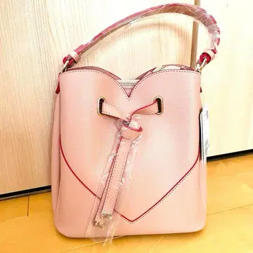 VIS 하트 컷 백 핑크