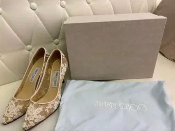 지미추 레이스 펌프스 Romy 85 37 1/2 아이보리