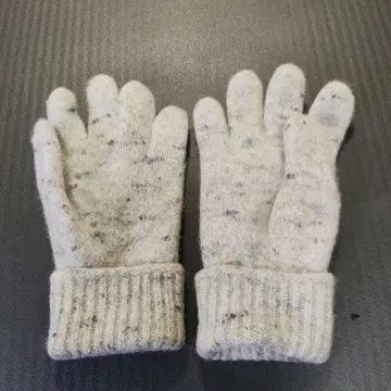 울 혼방 그레이 5개 손가락 장갑