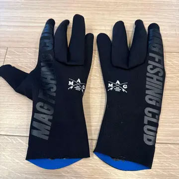MAG FISHING CLUB 낚시 그로브 블랙/블루