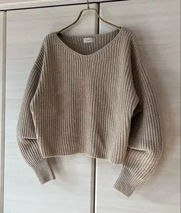 IENA 이에나 니트 스웨터 베이지 프리 사이즈