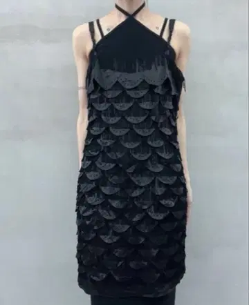 cyan 빈티지 디자인 원피스