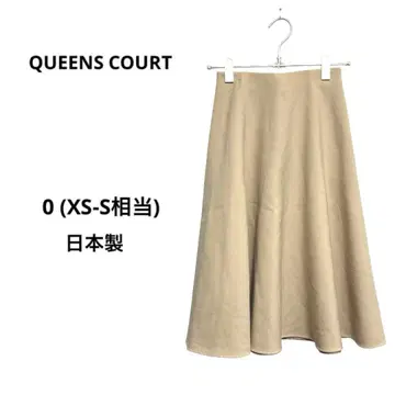 퀸즈 코트 스커트 플레어 오피스 포멀 페미닌 고급 S