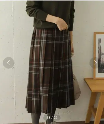 URBAN RESEARCH DOORS 플리츠 롱 스커트