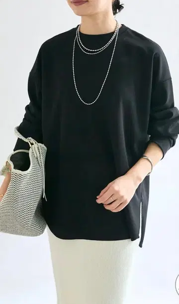 리브 드와 컷 조젯 풀오버