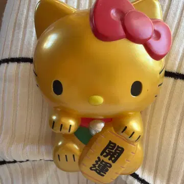 헬로키티 골드 저금통