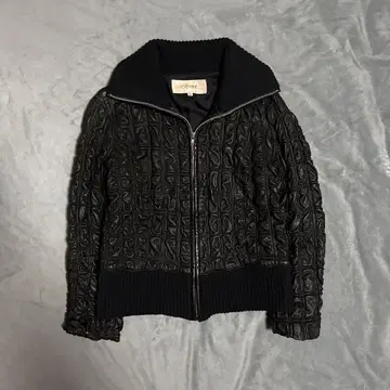 leather quilting jacket