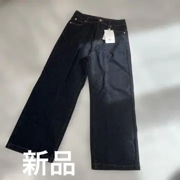 하이웨스트 와이드 데님 팬츠 미사용 새상품