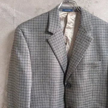 랄프 로렌 캐시미어 혼방 하운드투스 체크 패턴 테일러드 자켓 딜러스 별주