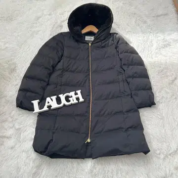 르 쿨 블랑 다운 후드 부착 블랙