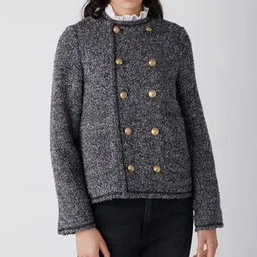 미라 오웬 컴팩트 더블 트위드 자켓